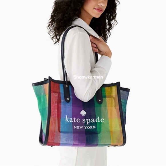 Kate Spade Ella Extra Large Rainbow Tote - Picture 7 of 7